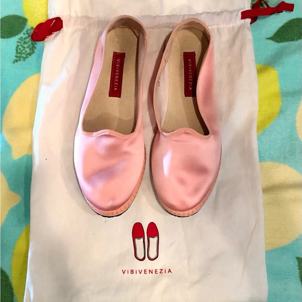 COPY - Vibi venezia pink satin friulane slipper